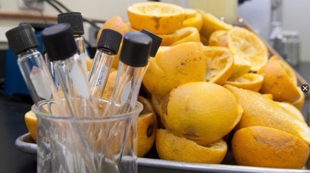 Base de cáscara de naranja