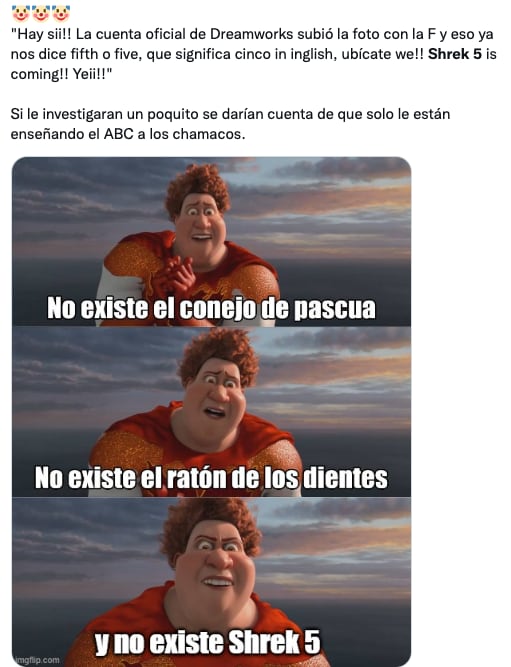 Memes sobre Shrek 5