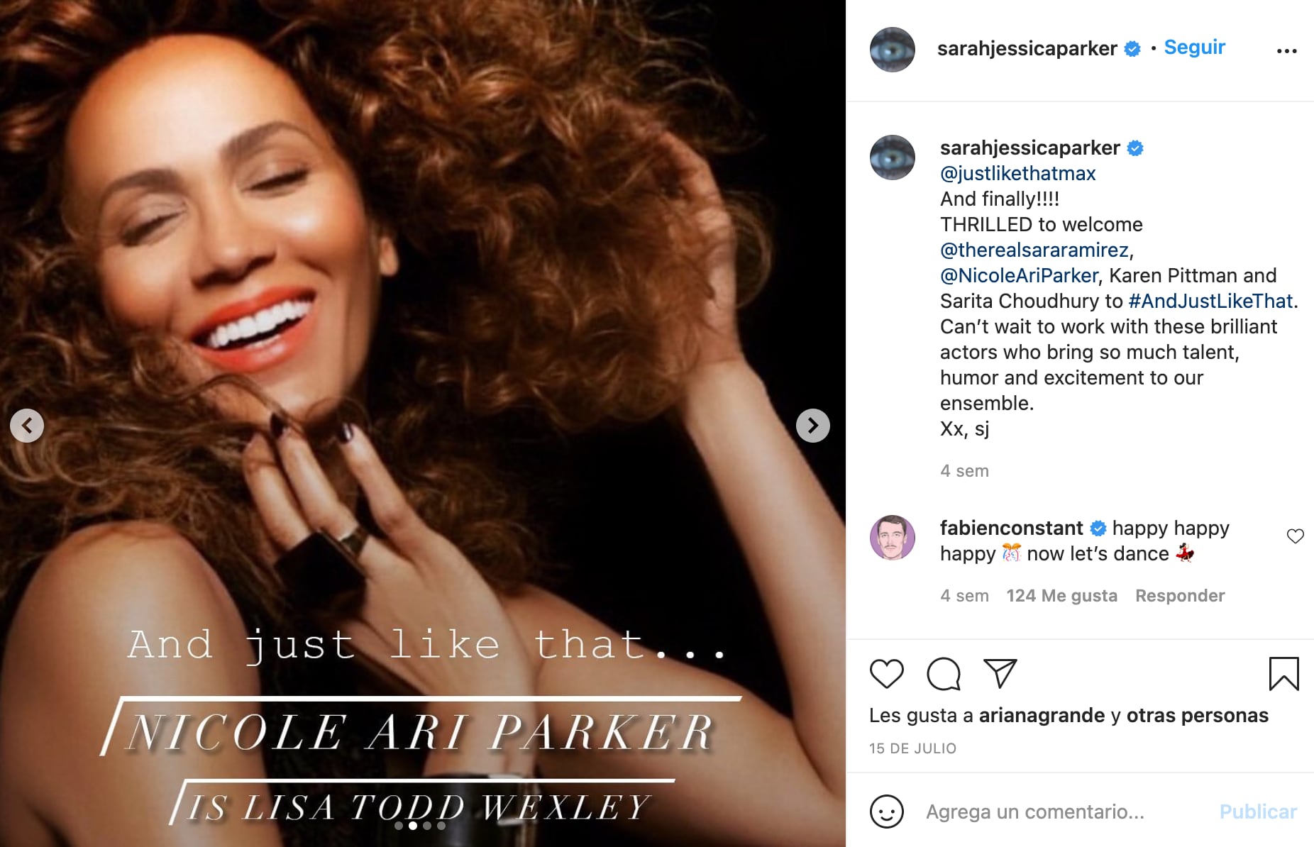 Nicore Ari Parker se une a 'Sex and the City'