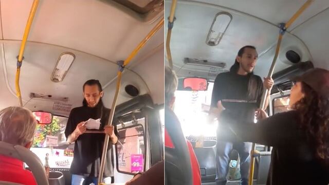 VIDEO: “Si nos vas a asaltar, hazlo bien”, le reclaman porque sacó su acordeón al olvidársele lo que iba a decir”