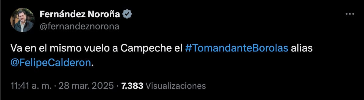 Felipe Calderón en un vuelo a Campeche con uno de sus más grandes enemigos