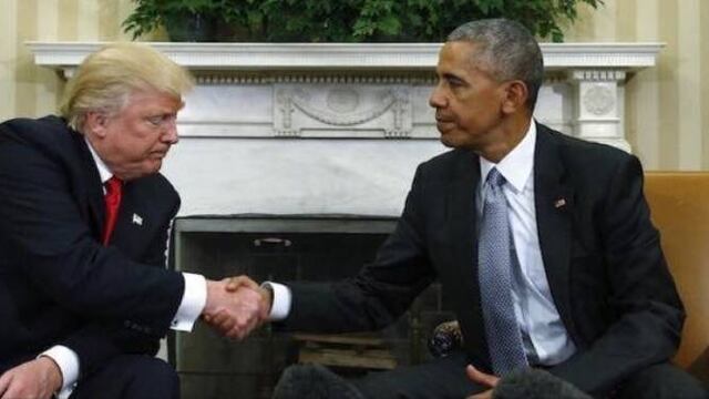 Barack Obama y Donald Trump