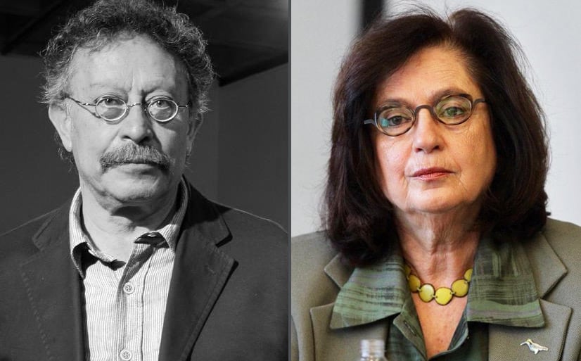 Raquel Serur Smeke, embajadora de México en Ecuador y Bolívar Echeverría