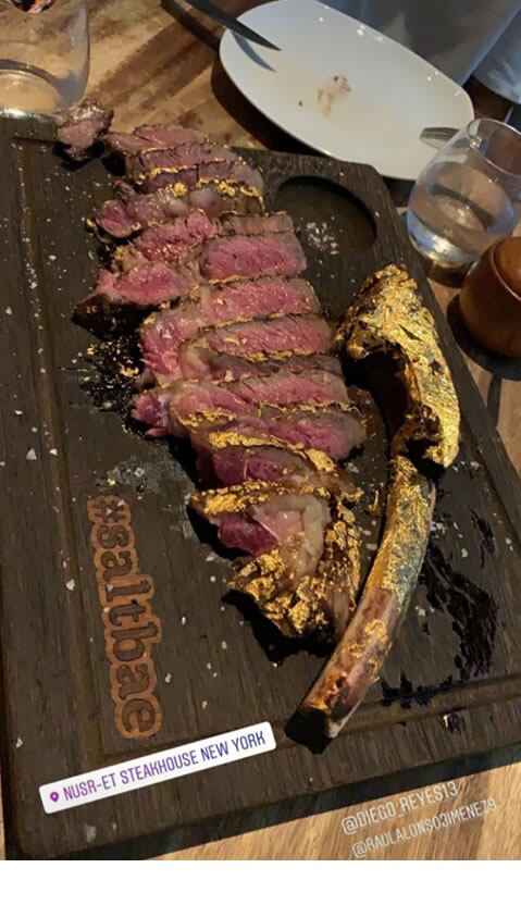 El famoso filete bañado en oro