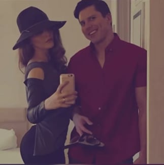 Ana Bárbara y su novio, Ángel.