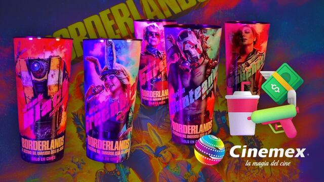 Vasos coleccionables de Cinemex para Borderlands ¿ya tienen precio y fecha de lanzamiento en México?