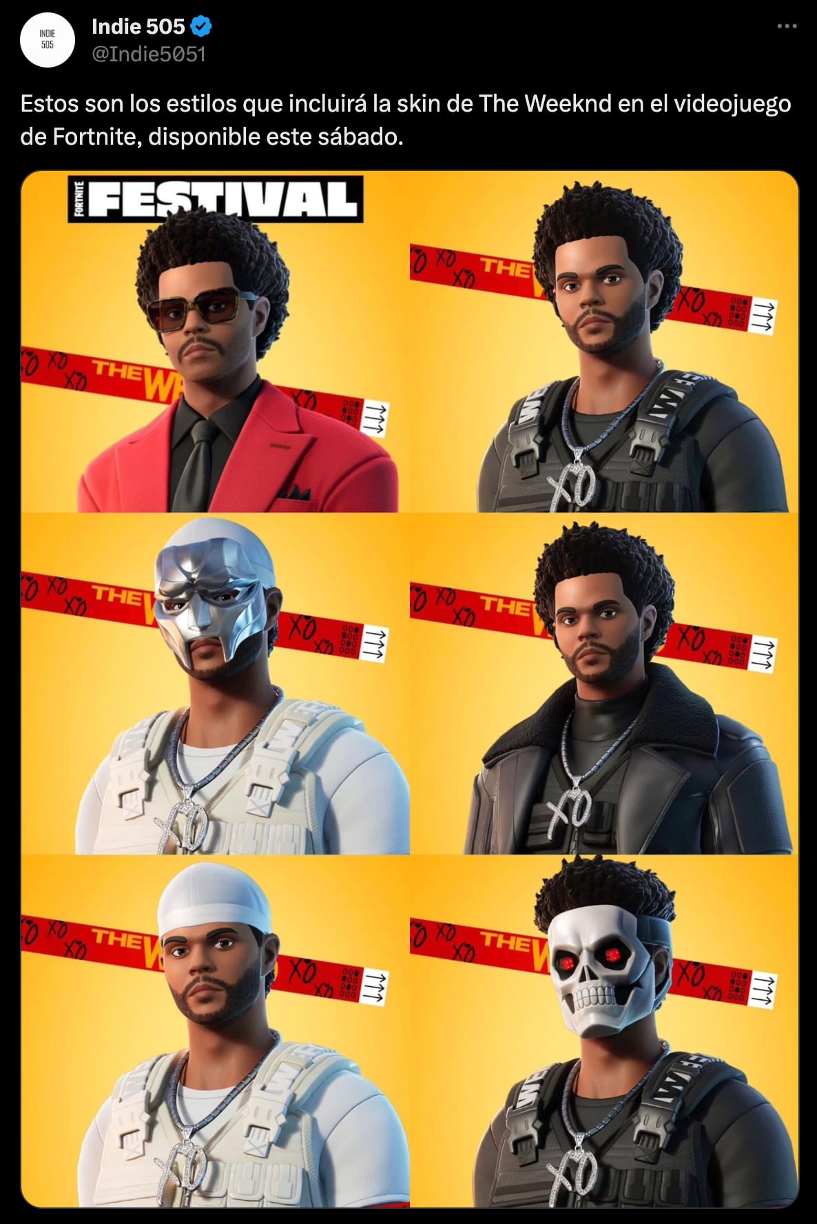 The Weeknd en Fortnite