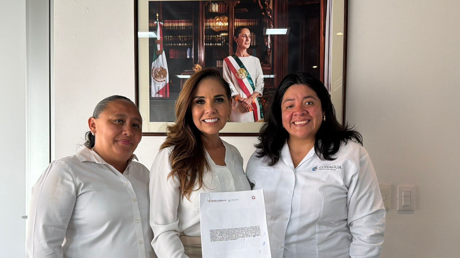 Mara Lezama firma convenio con CONAGUA para mejorar acceso al agua en Quintana Roo