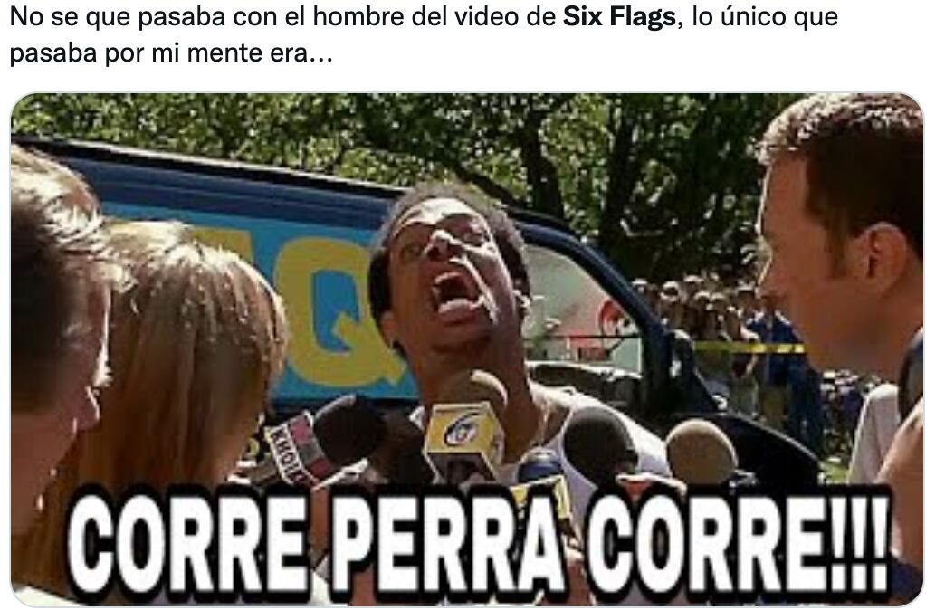Memes sobre la transmisión de Six Flags México
