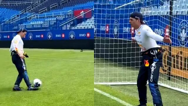 Checo Pérez ejecutó un penal estilo Panenka contra Max Verstappen