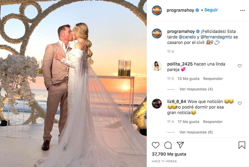Boda del "Canelo" Álvarez y Fernanda Gómez