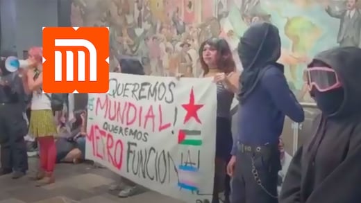 Protestan en estación Universidad del Metro CDMX por remodelación rumbo al Mundial 2026
