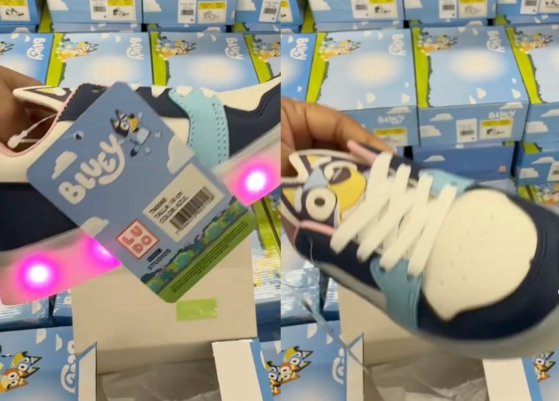 Tenis de Bluey con luz en Sam’s Club
