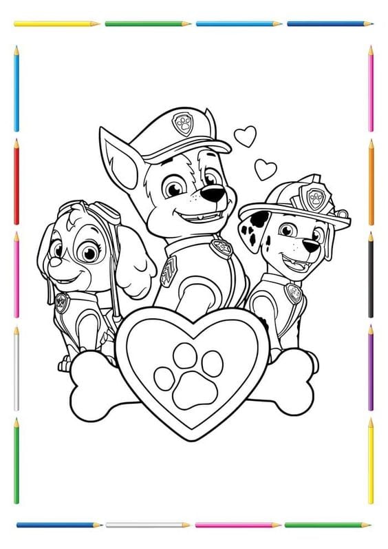 Dibujos de Paw Patrol para el Día del Padre