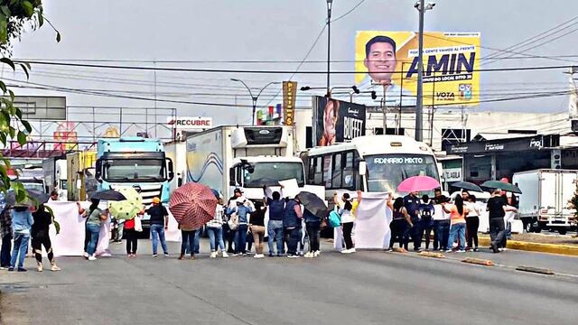 Bloquean la Vía José López Portillo en manifestación por Alan Gabriel, desaparecido