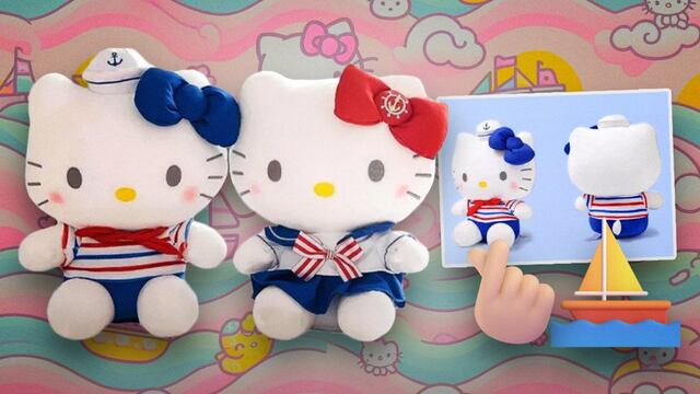 Este es el set de Hello Kitty en traje de marinera