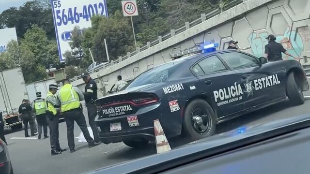 Balacera en la autopista México-Toluca