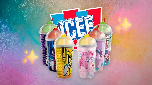 Vasos ICEE de My Little Pony y Transformers
