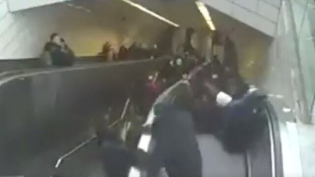 Accidente en escalera.