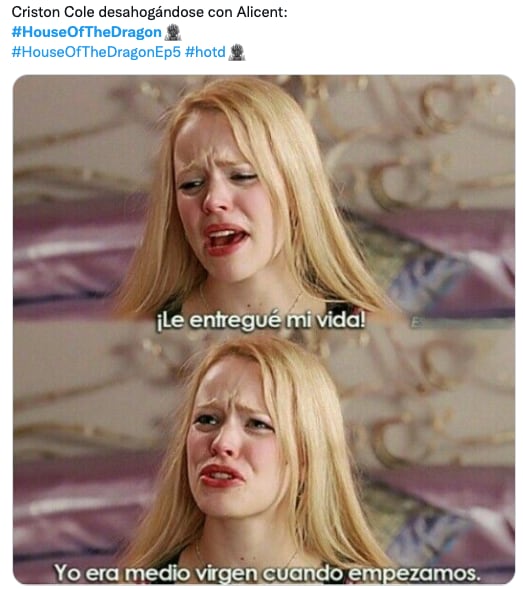 Memes de House of the Dragon y Sir Criston Cole