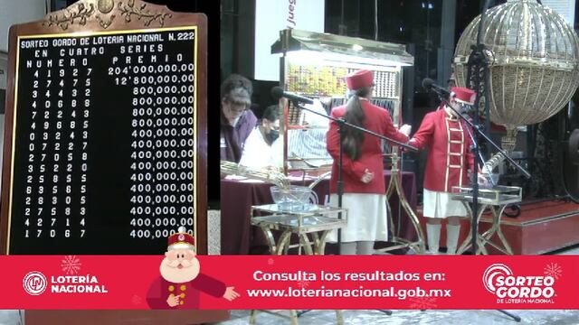 Resultados Sorteo Gordo de Navidad 222 de Lotería Nacional en vivo: ganadores 24 de diciembre 2023