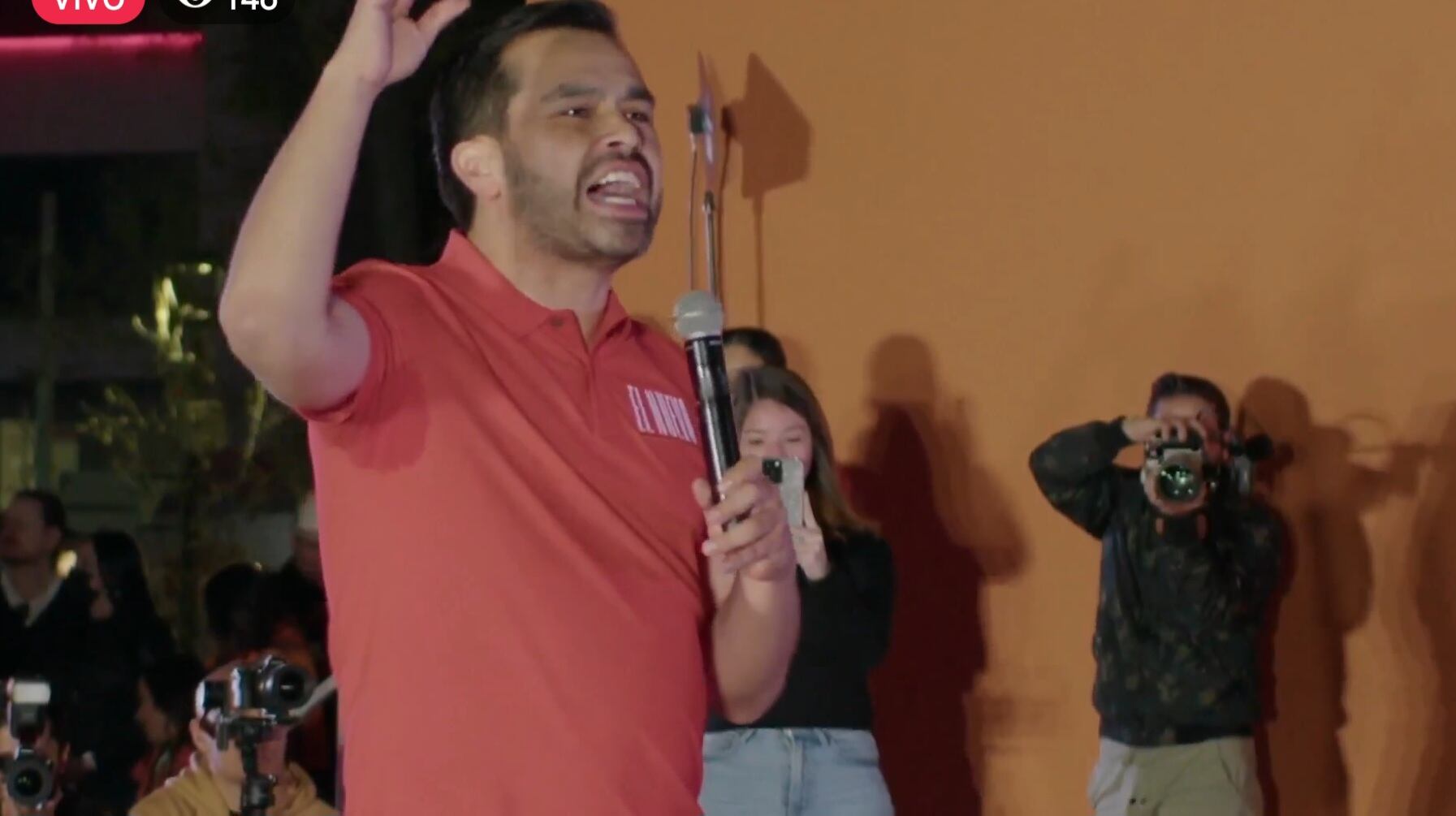 Jorge Álvarez Máynez en su cierre de pre campaña