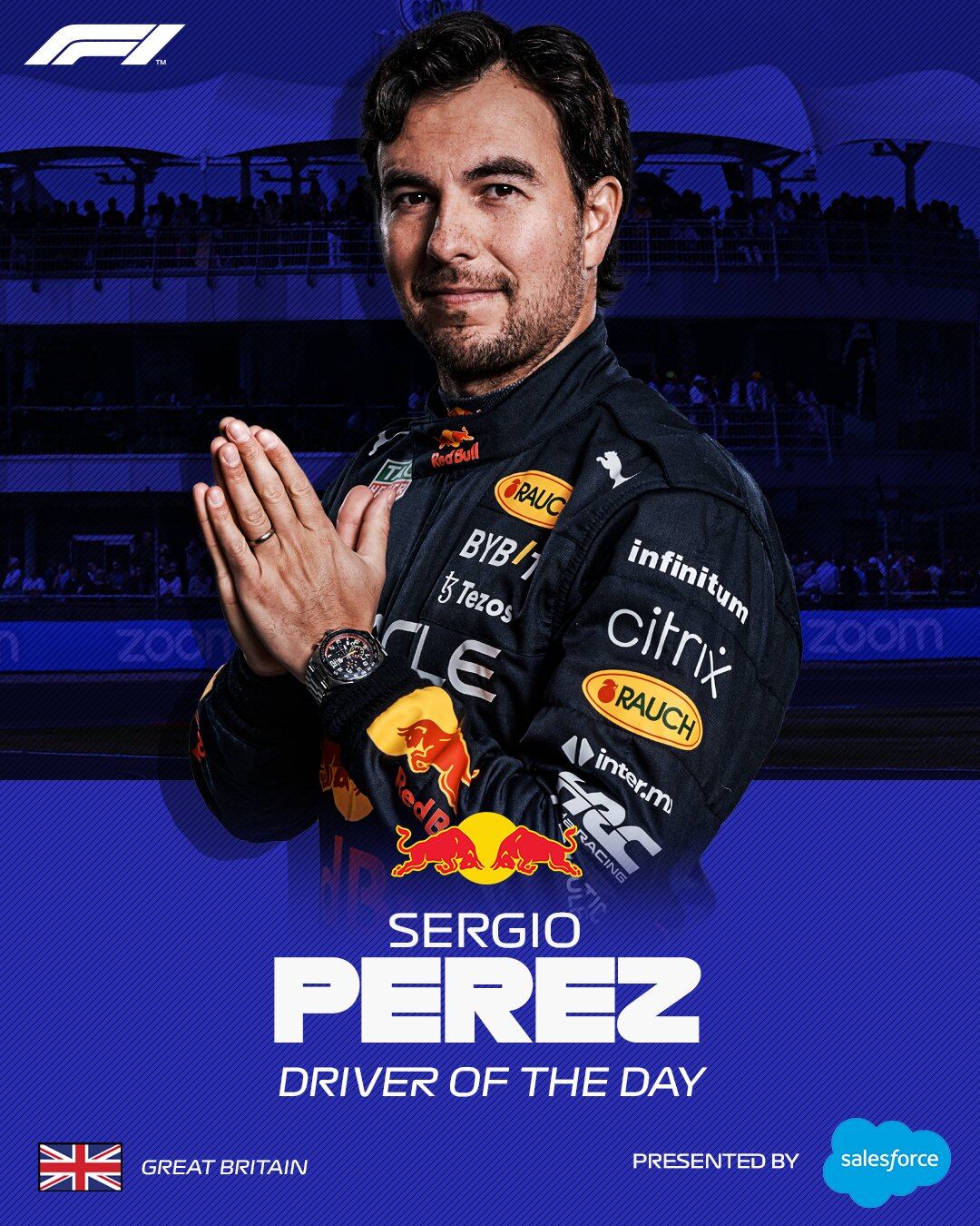 Checo Pérez, piloto del día