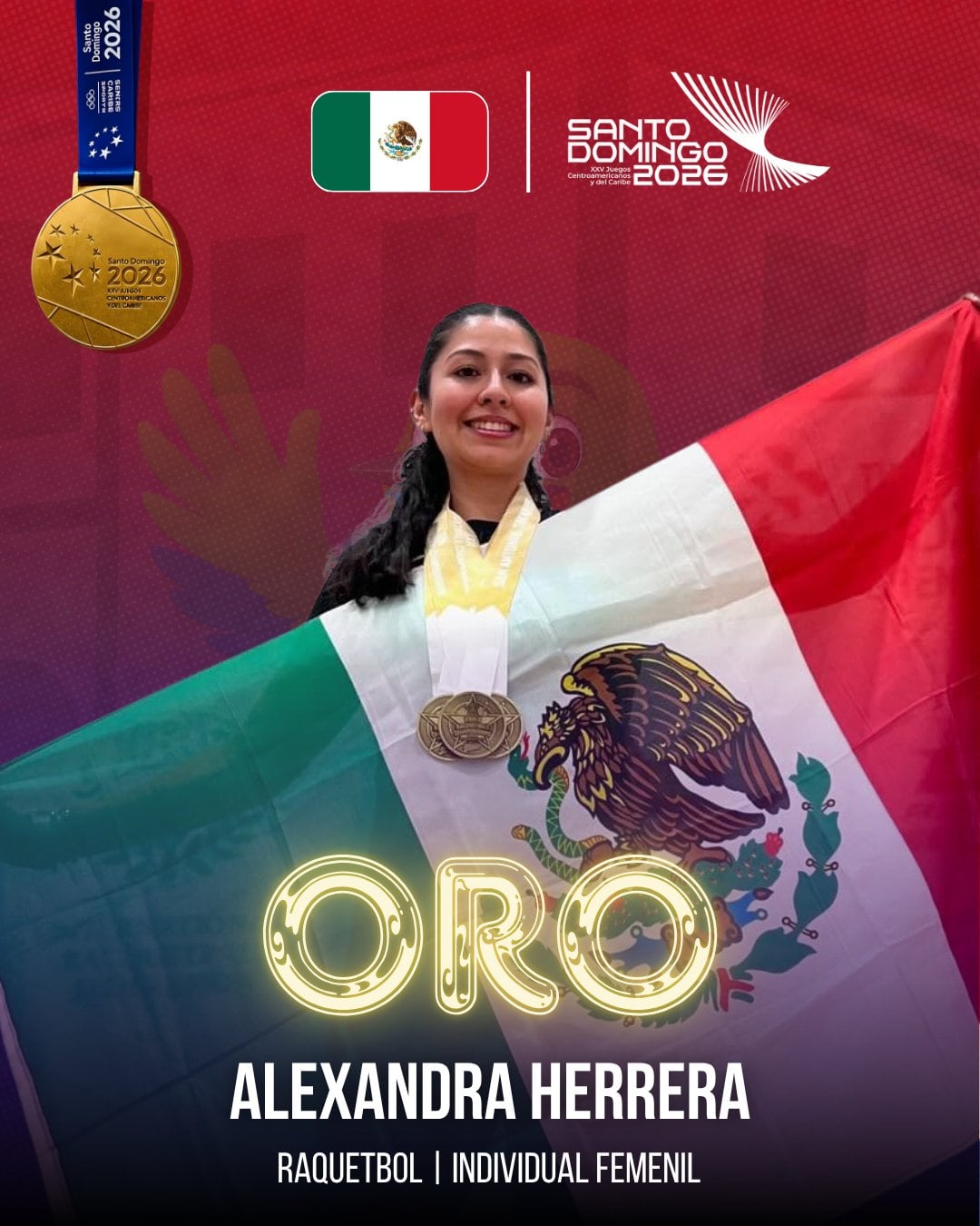 Alexandra Herrera le dio medalla de oro a México