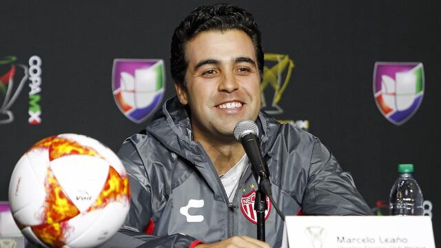 Michel Leaño en conferencia de prensa.