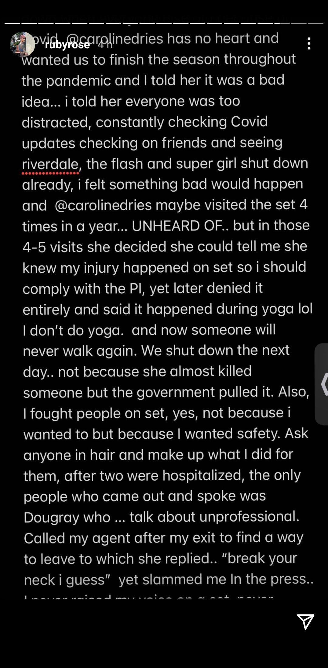 Denuncia de Ruby Rose sobre 'Batwoman'