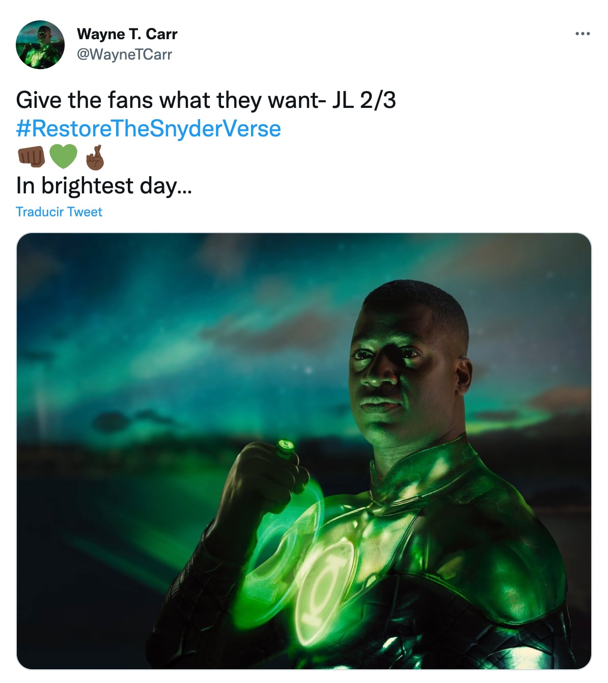 Linterna Verde en el Snyder Cut