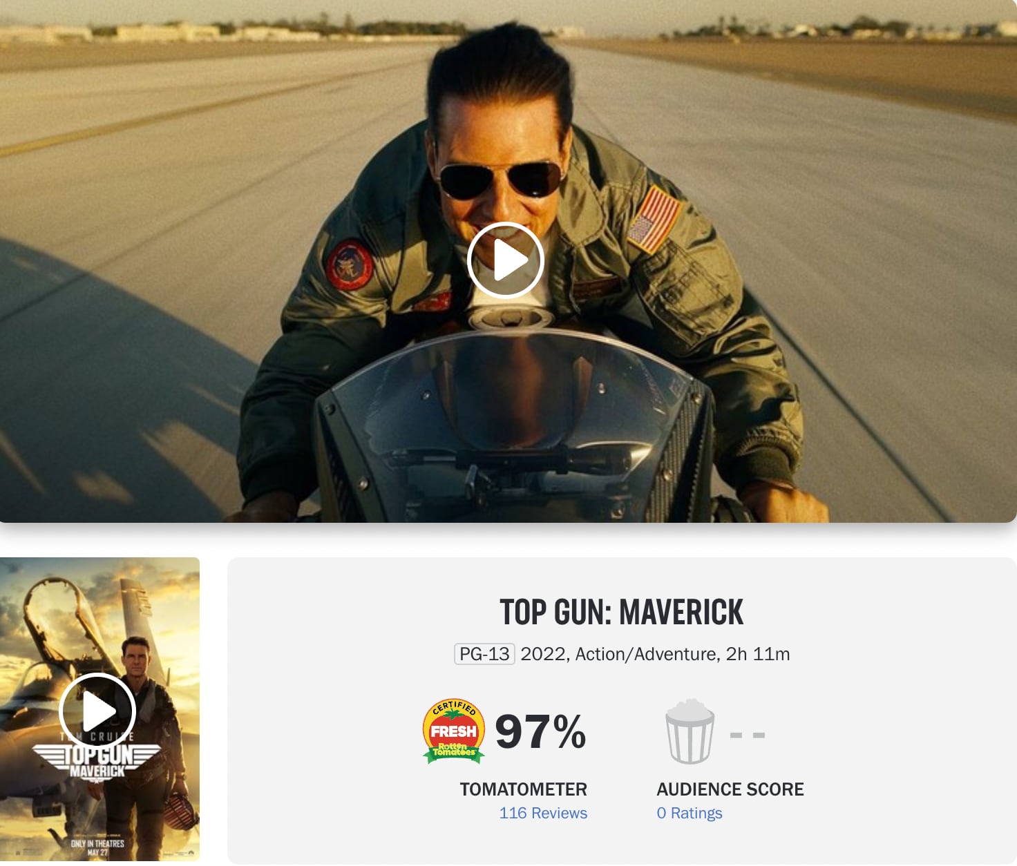 Top Gun: Maverick Rotten Tomatoes