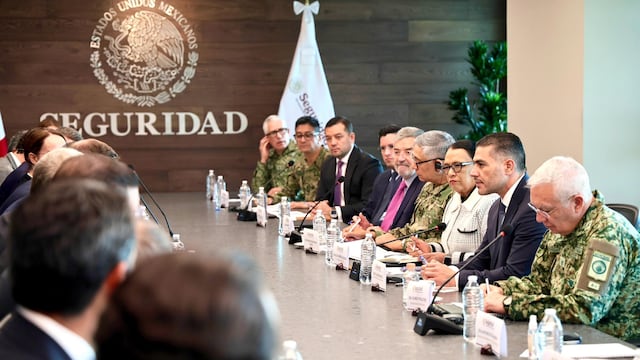 Reunión entre Omar García Harfuch, gabinete de seguridad y representantes de la FIFA