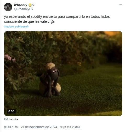 Memes del Spotify Wrapped 2024