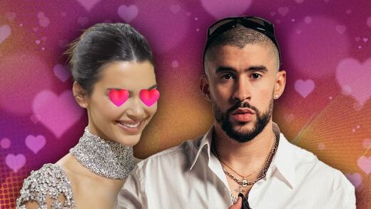 VIDEO: Quédate con alguien que te vea como Kendall Jenner a Bad Bunny comiendo en Puerto Rico