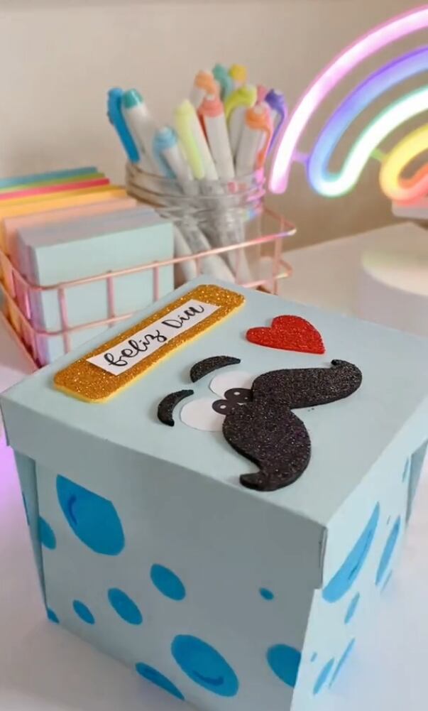 Caja explosiva para el Día del Padre