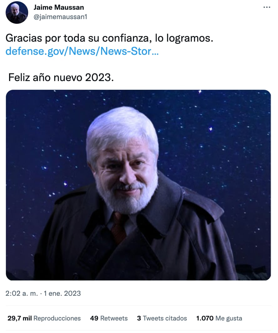 Tuit de Jaime Maussan