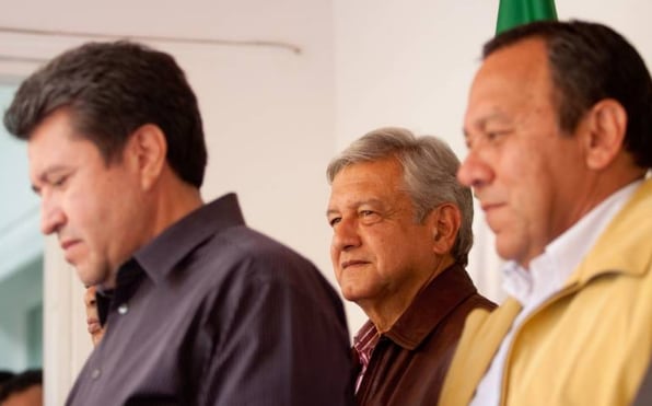 Ricardo Monreal, Jesús Zambrano y AMLO