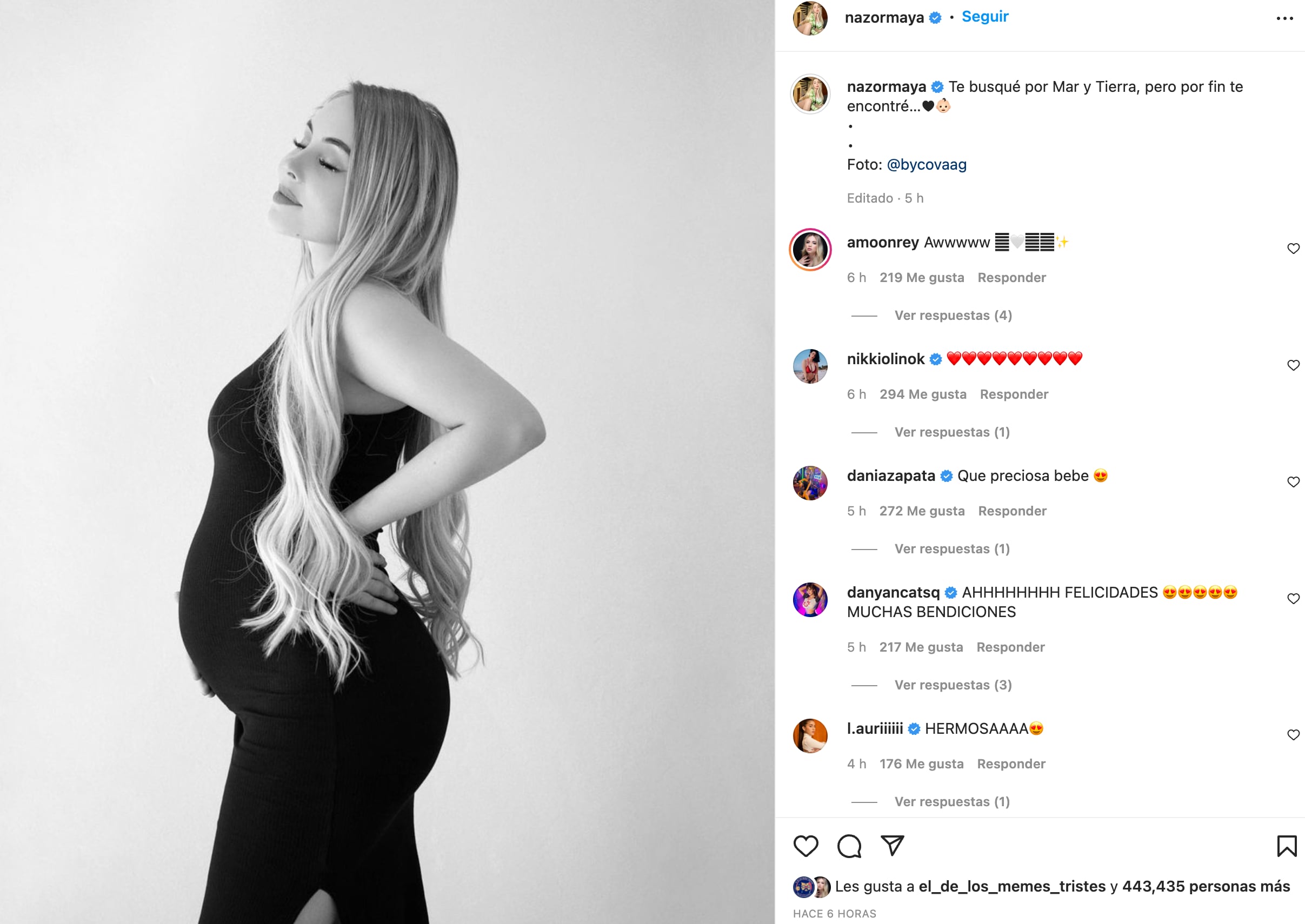 Maya Nazor presume su embarazo