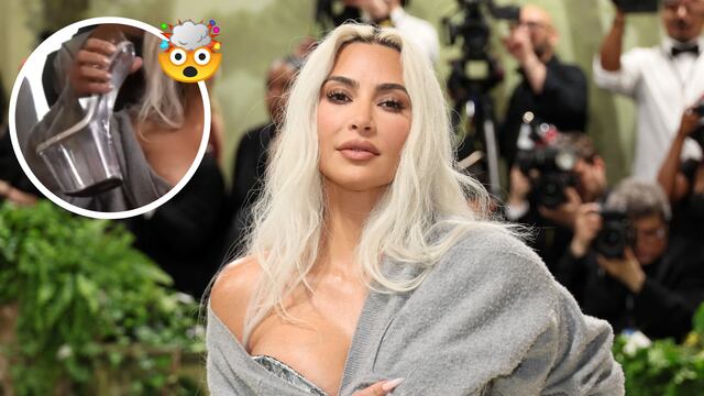 Kim Kardashian usó zapatos sin tacón para la MET Gala 2024.