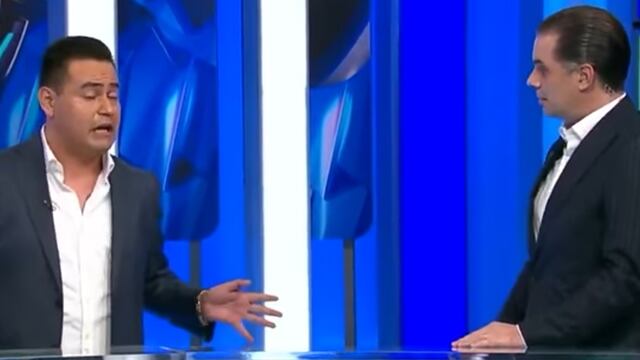 Christian Martinoli con su imitador