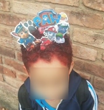 Peinado loco de Paw Patrol para el Día del Niño