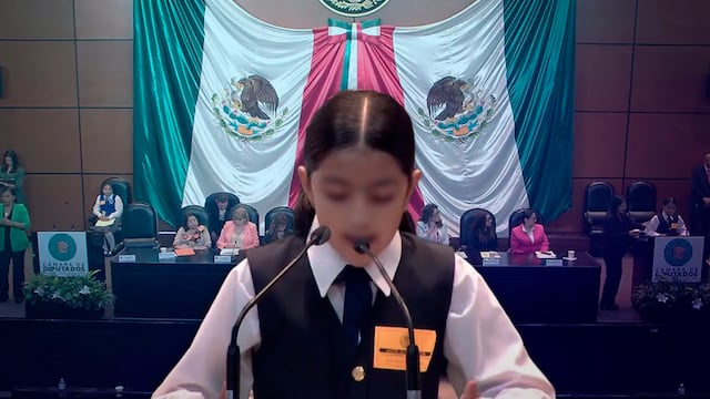 Estefanía Juárez pide paz para Sinaloa en Parlamento Infantil 2026