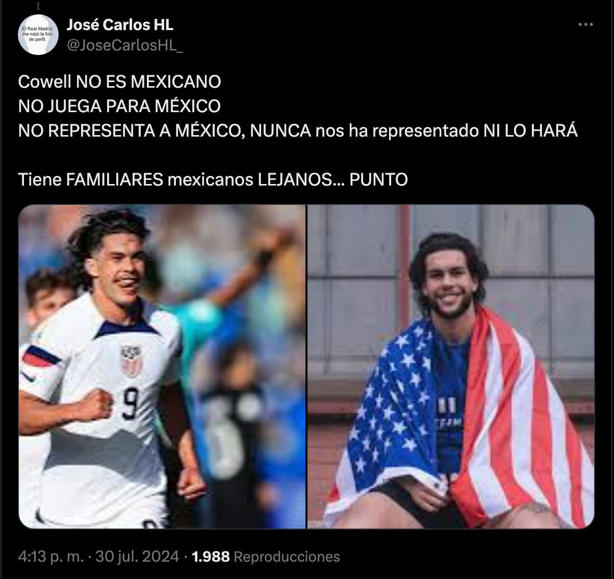 Respuesta a comparación de Fernando Cevallos.