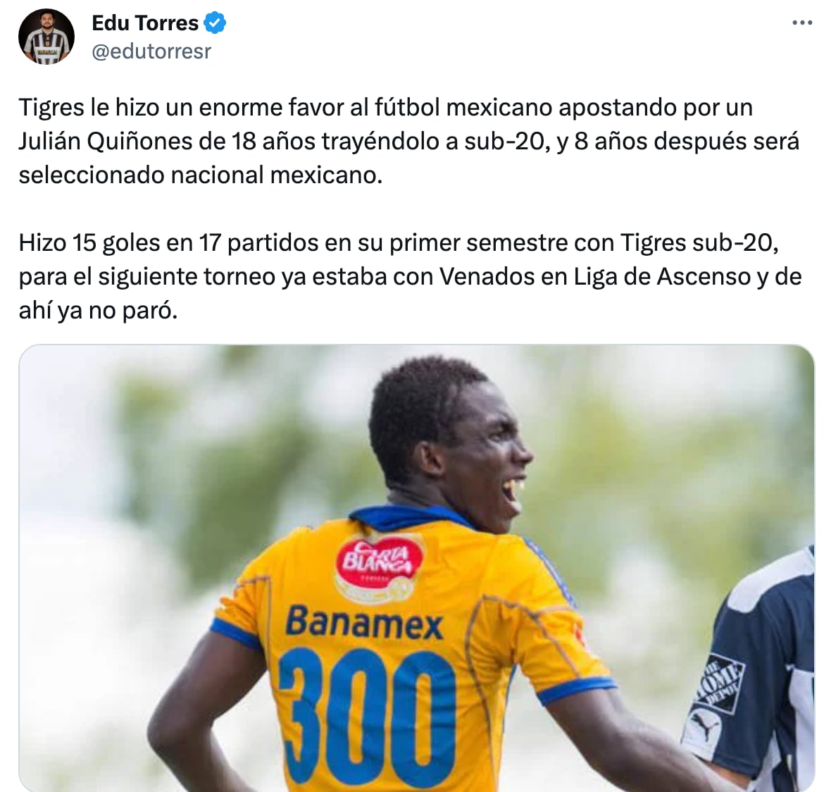 Julián Quiñones en Club Tigres