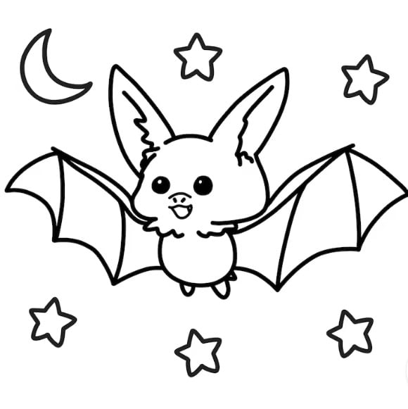 Dibujo Día de Apreciación de los Murciélagos