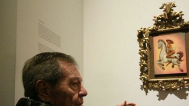 El diputado visitó la polémica pintura que se exhibe en Bellas Artes