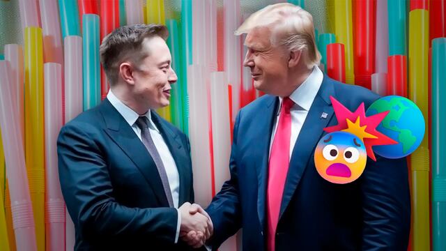 Nuevo golpe de Donald Trump y Elon Musk contra el medio ambiente y el regreso de los popotes de plástico