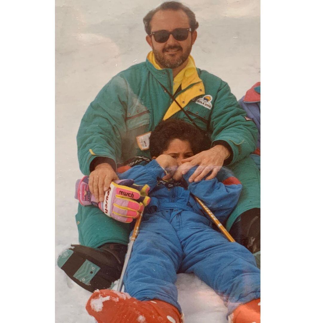 Miguel Ángel Silvestre y su papá.
