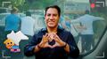Captan al gobernador Eduardo Ramírez empujando un automóvil varado